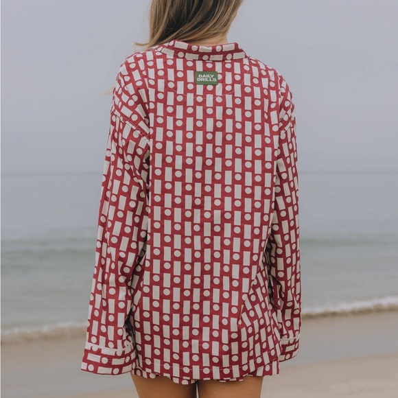 Daily Drills !!! Sleep Set Red and Cream
NWT Size M/L - Picture 3 of 4